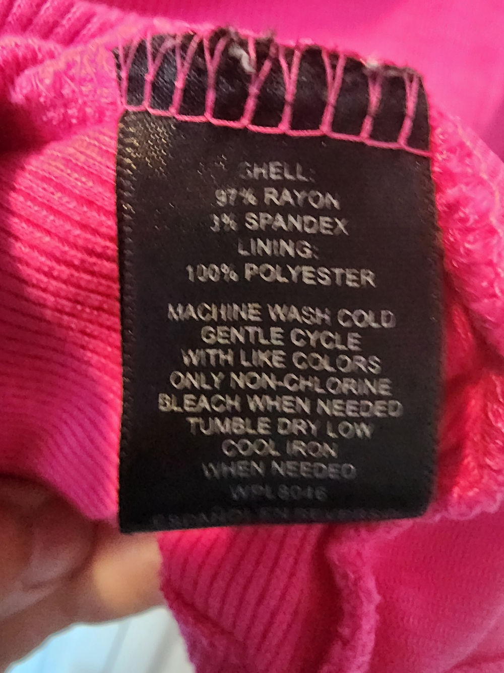 INC International Concepts Fuchsia V-Neck Ribbed Tee Size XXL - Picture 8 of 10